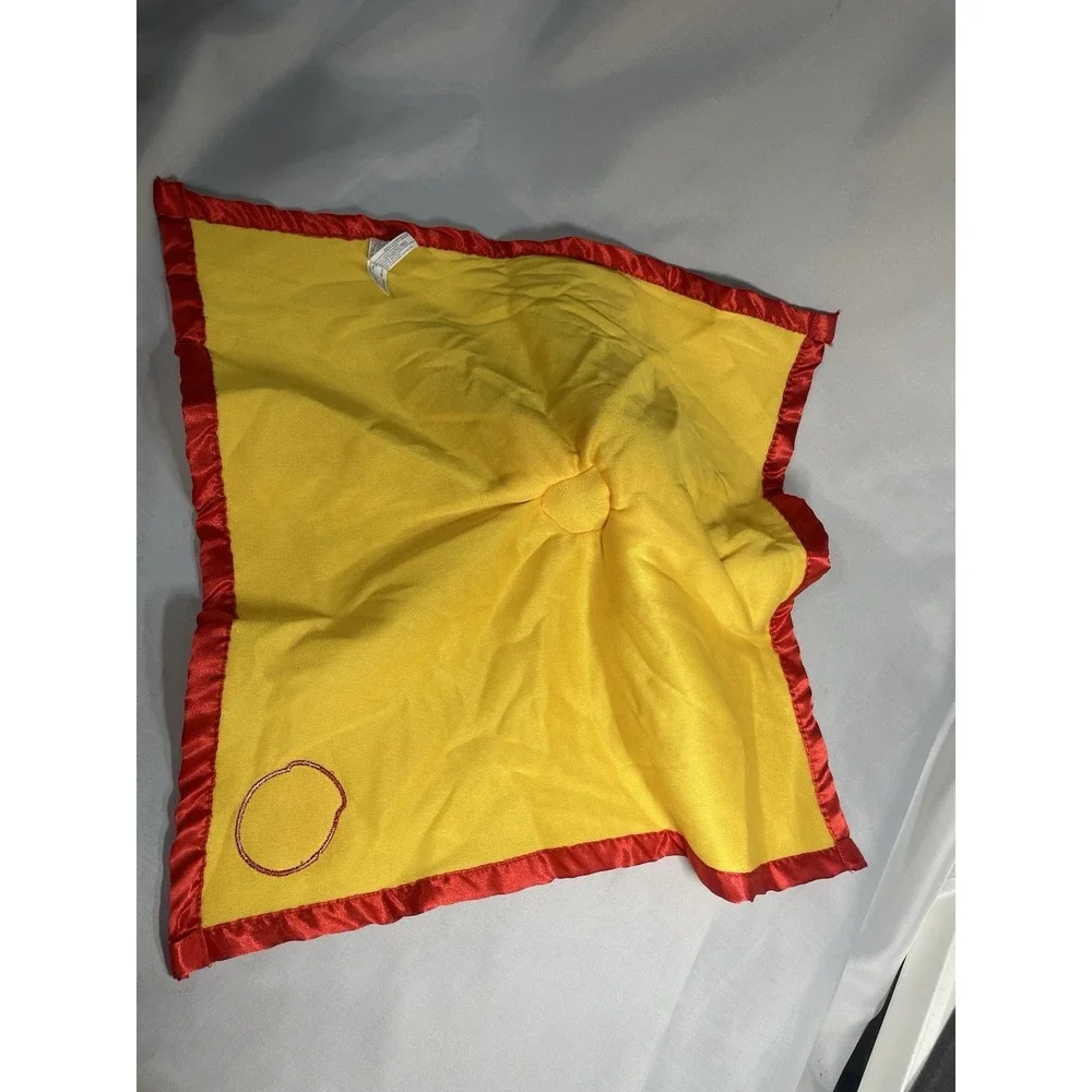 Disney Winnie The Pooh Lovey Security Blanket Yellow Honey Pot Fleece 18